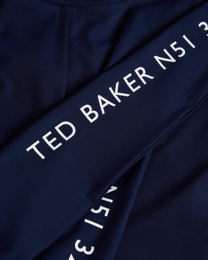 Najfatalniejszy Damskie Ted Baker Activewear Long Sleeve Ciemny Niebieskie Polska | PL-ICORP4527