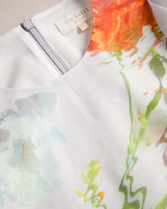 Najfatalniejszy Damskie Ted Baker Boxy Cropped with Puff Sleeve Białe Polska | PL-QUNBA9378