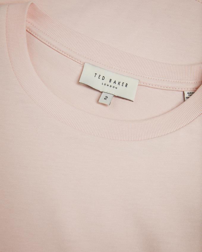 Najfatalniejszy Damskie Ted Baker Cotton With Frill Sleeve Różowe Polska | PL-HYCIB2810
