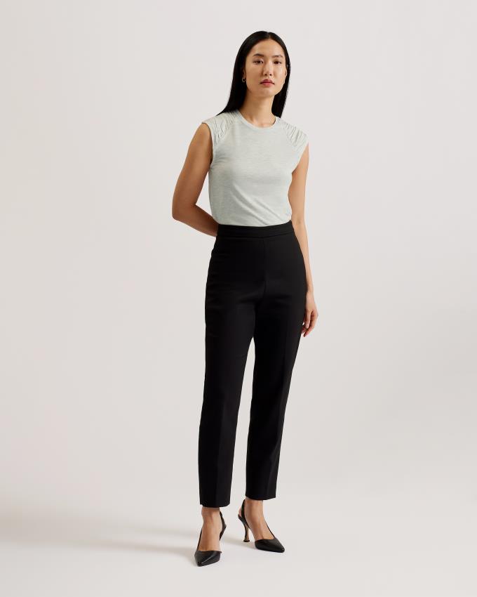 Najfatalniejszy Damskie Ted Baker Shoulder Gather Detail Vest Szare Polska | PL-TFUZC0368