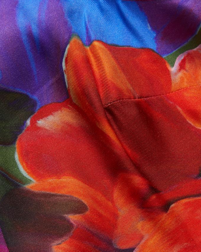 Najfatalniejszy Damskie Ted Baker Tropical Floral V-Neck Cami Kolorowe Polska | PL-IRXBA8703
