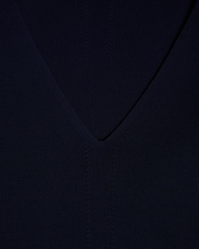 Najfatalniejszy Damskie Ted Baker V Neck Slim Fit Knit Ciemny Niebieskie Polska | PL-OWCGZ6018