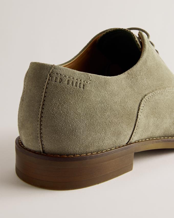 Oxfordy Męskie Ted Baker Suede Khaki Polska | PL-LGYQC2450