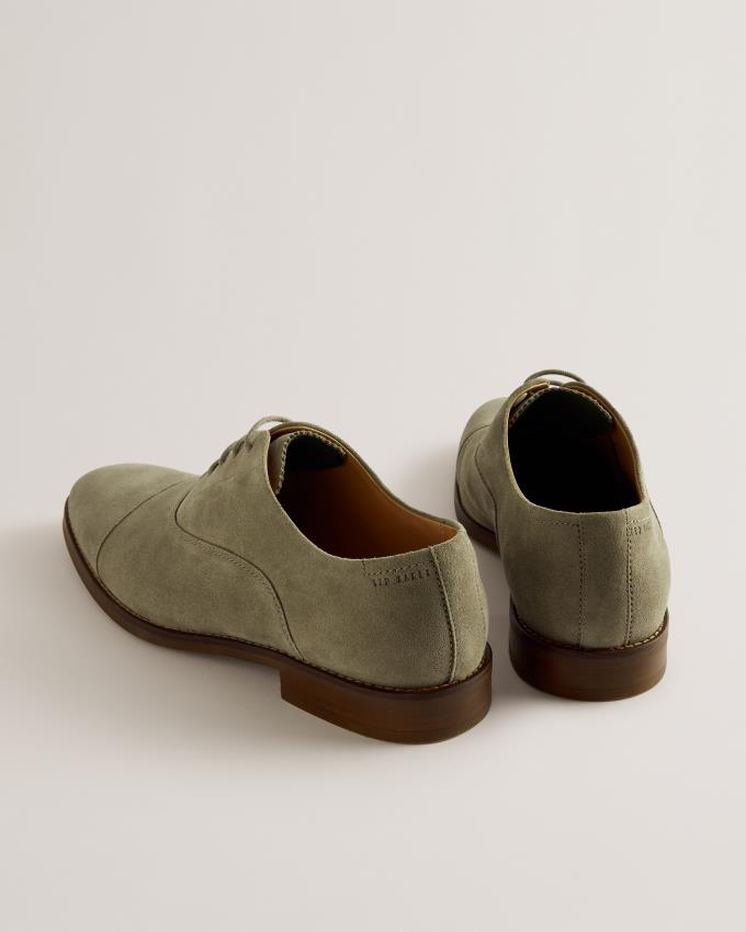 Oxfordy Męskie Ted Baker Suede Khaki Polska | PL-LGYQC2450