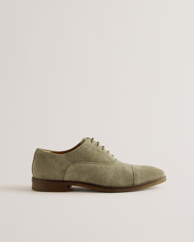 Oxfordy Męskie Ted Baker Suede Khaki Polska | PL-LGYQC2450