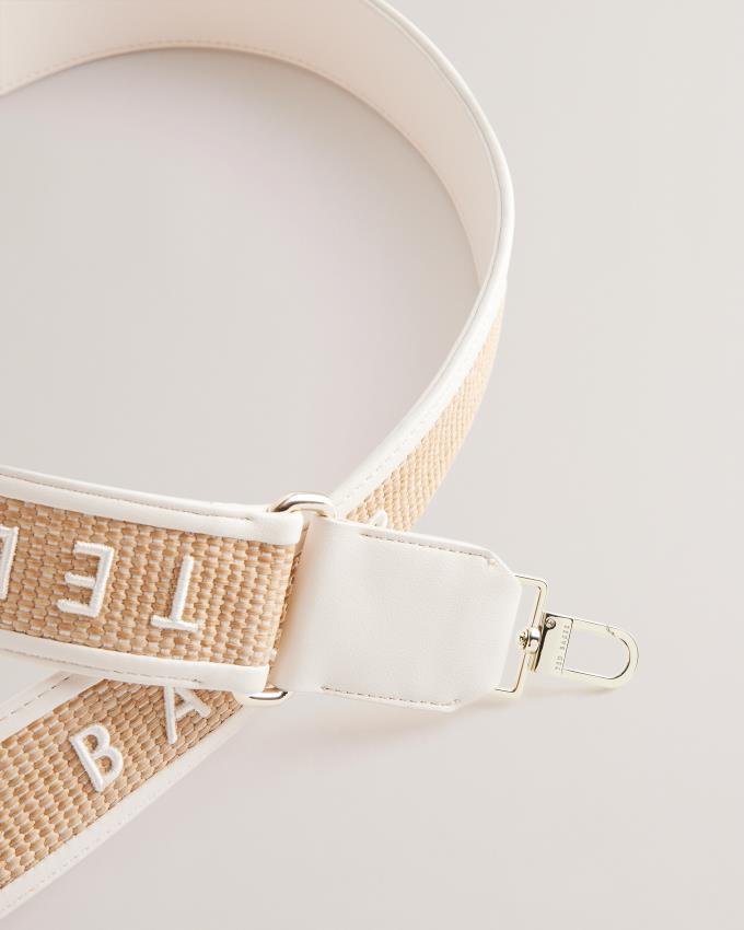 Pasek Do Torby Damskie Ted Baker Embroidered Woven Paskiem Kremowe Polska | PL-GKVNT0164