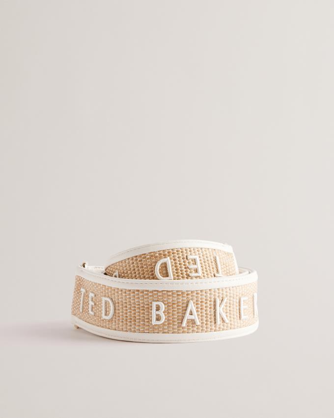 Pasek Do Torby Damskie Ted Baker Embroidered Woven Paskiem Kremowe Polska | PL-GKVNT0164