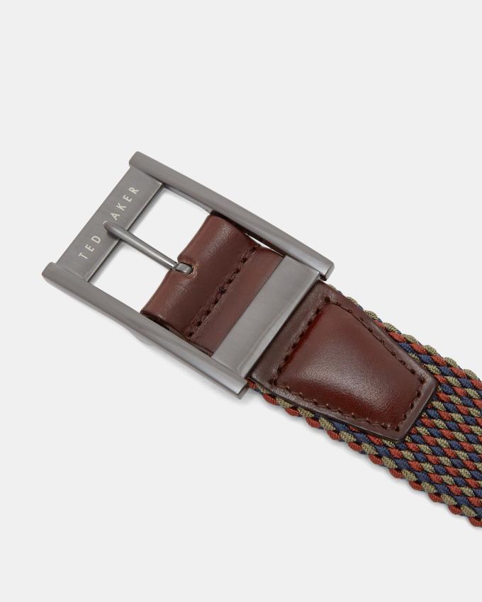 Pasek Męskie Ted Baker Reversible Elastic Pomarańczowe Polska | PL-CSERT1405