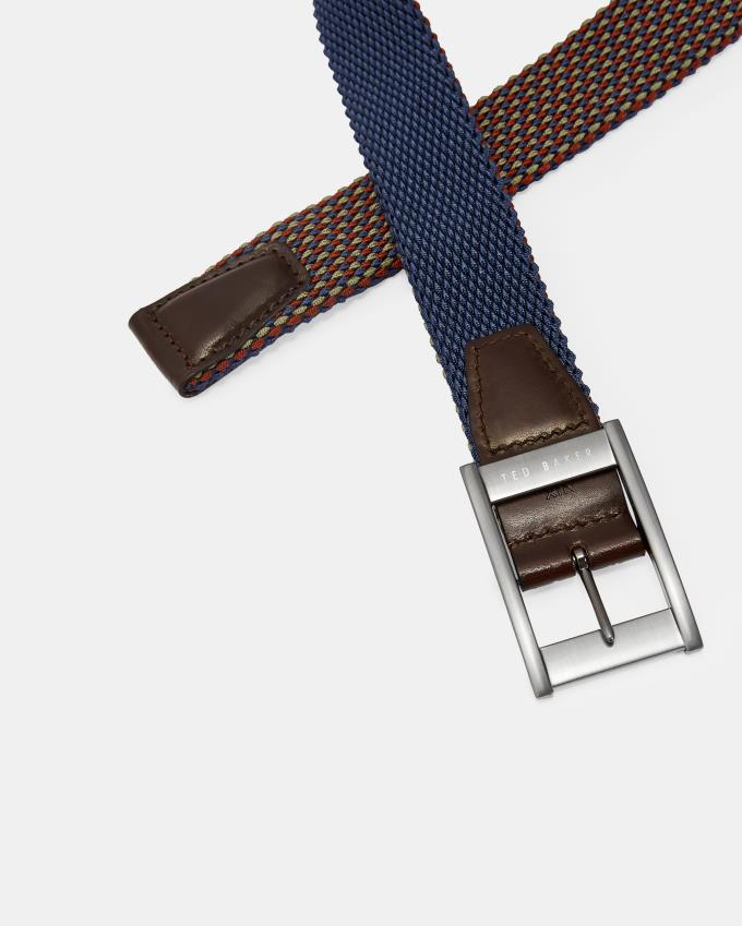 Pasek Męskie Ted Baker Reversible Elastic Pomarańczowe Polska | PL-CSERT1405