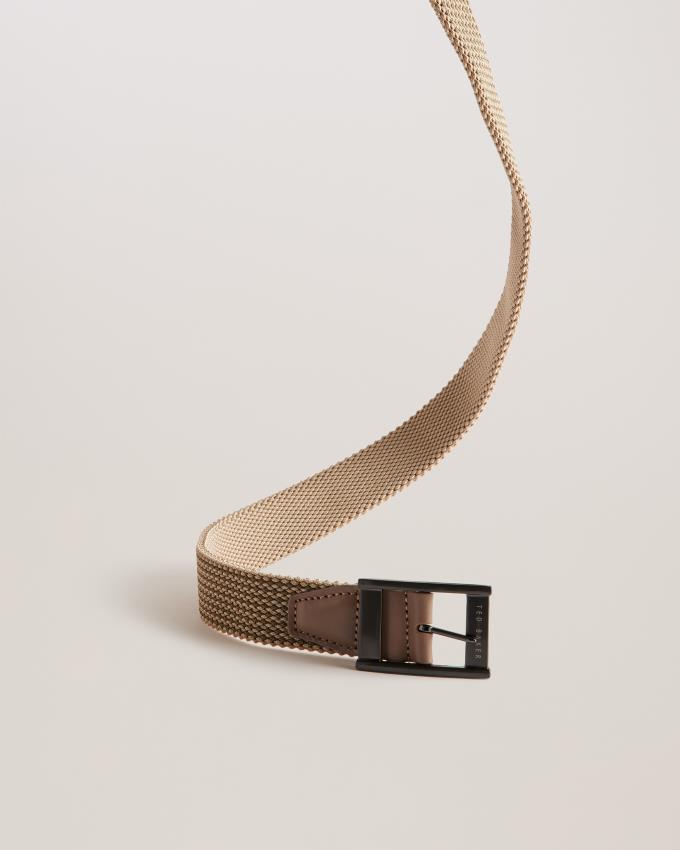 Pasek Męskie Ted Baker Reversible Woven Elastic Szare Polska | PL-FRHEU0635