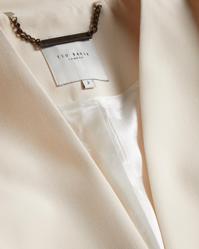Płaszcz Damskie Ted Baker Structurede With Białe Polska | PL-BCMQF0475