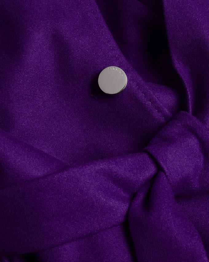 Płaszcz Damskie Ted Baker Wool Wrap Jasny Fioletowe Polska | PL-BGCDM1203