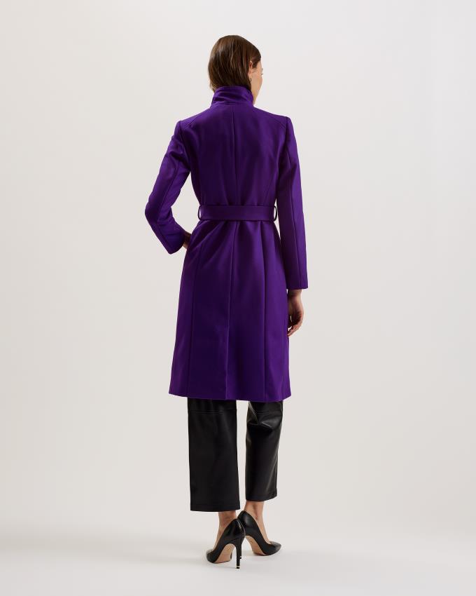 Płaszcz Damskie Ted Baker Wool Wrap Jasny Fioletowe Polska | PL-BGCDM1203