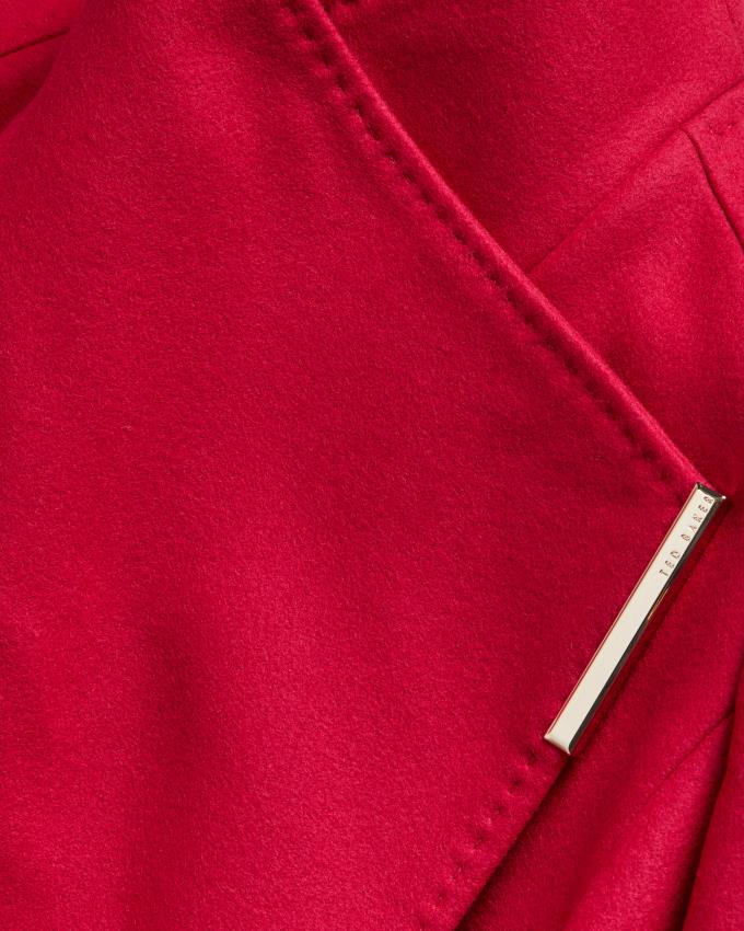 Płaszcz Damskie Ted Baker Wool Wrap Różowe Polska | PL-PVXLM4193