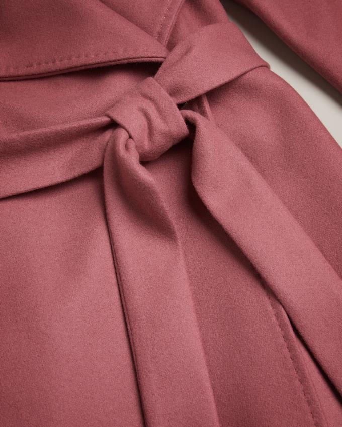Płaszcz Damskie Ted Baker Wool Wrap Różowe Polska | PL-VWXNU2018