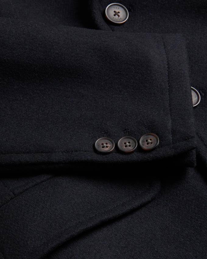Płaszcz Męskie Ted Baker Short Wool Peacoat Granatowe Polska | PL-TDWRF9520