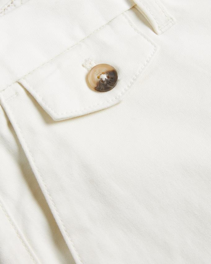 Spodenki Męskie Ted Baker Chino Białe Polska | PL-RTBZE8047
