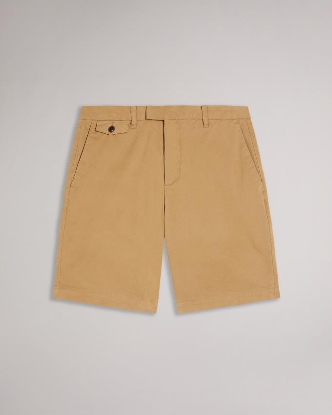 Spodenki Męskie Ted Baker Chino Brązowe Polska | PL-SYDKN7054