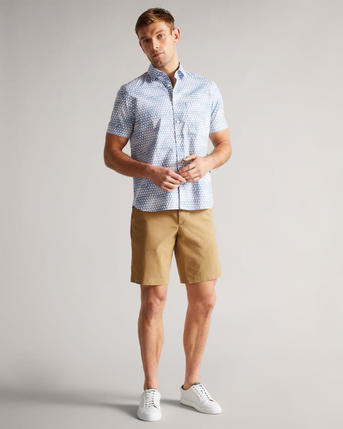 Spodenki Męskie Ted Baker Chino Brązowe Polska | PL-SYDKN7054