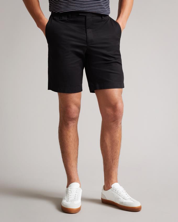 Spodenki Męskie Ted Baker Chino Czarne Polska | PL-IVQJC8720