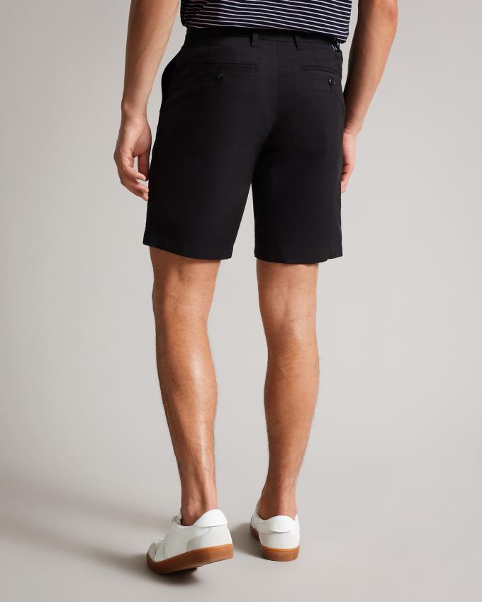 Spodenki Męskie Ted Baker Chino Czarne Polska | PL-IVQJC8720