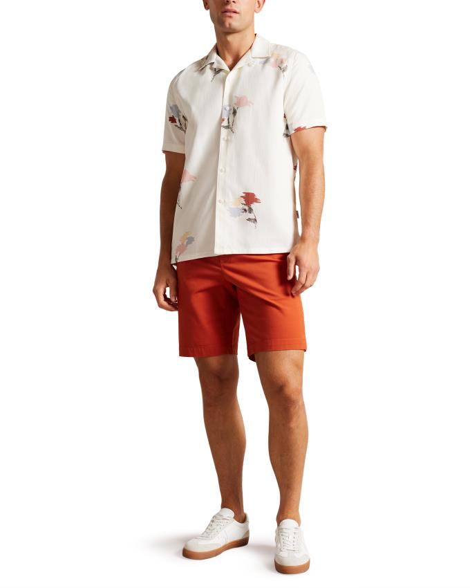 Spodenki Męskie Ted Baker Chino Czerwone Polska | PL-FTPSO3892