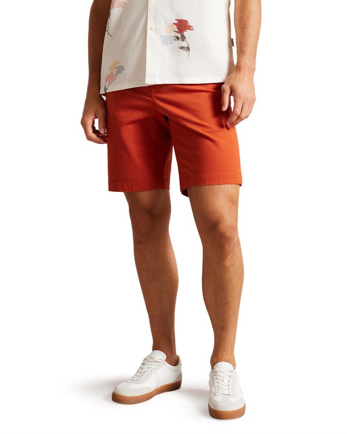 Spodenki Męskie Ted Baker Chino Czerwone Polska | PL-FTPSO3892