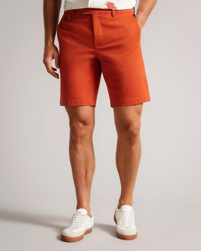 Spodenki Męskie Ted Baker Chino Czerwone Polska | PL-FTPSO3892