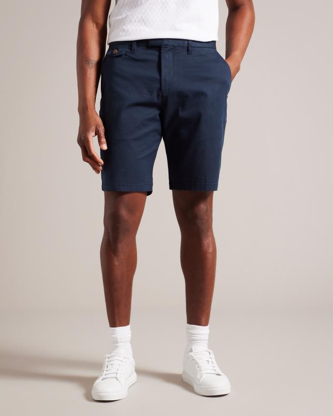 Spodenki Męskie Ted Baker Chino Granatowe Polska | PL-KNWSO6428