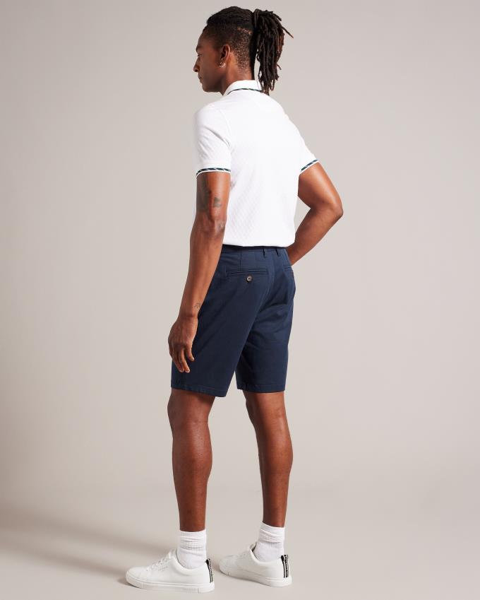 Spodenki Męskie Ted Baker Chino Granatowe Polska | PL-KNWSO6428