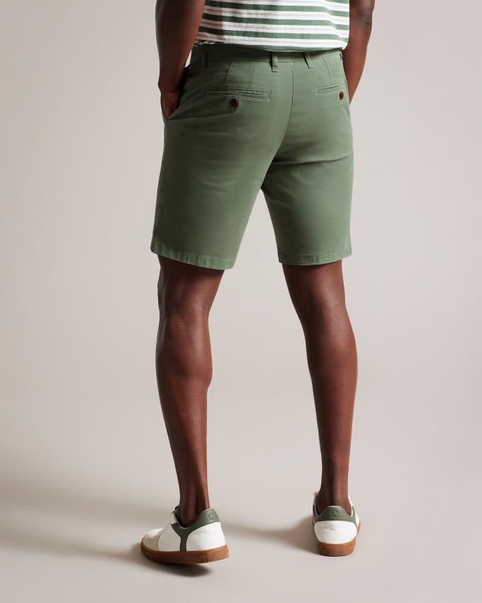 Spodenki Męskie Ted Baker Chino Oliwkowe Polska | PL-QVDFP9350