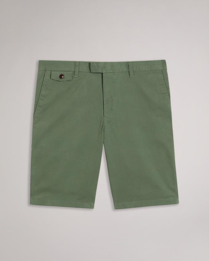 Spodenki Męskie Ted Baker Chino Oliwkowe Polska | PL-QVDFP9350