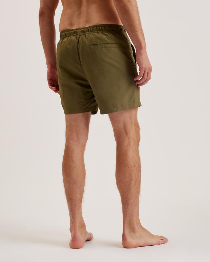 Spodenki Męskie Ted Baker Plain Swim Oliwkowe Polska | PL-TUGEC5239