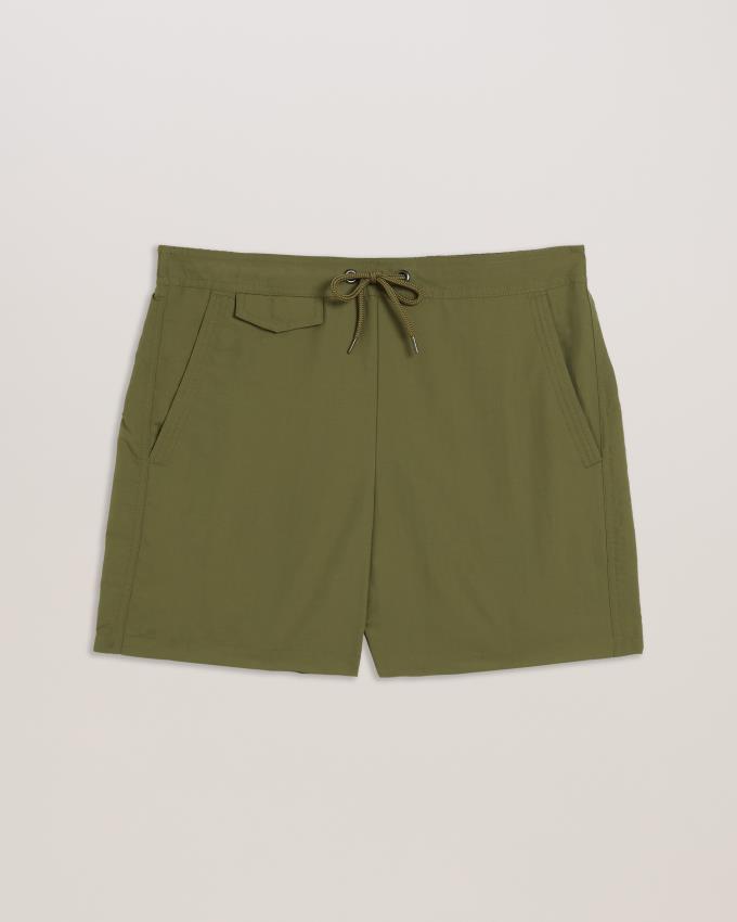 Spodenki Męskie Ted Baker Plain Swim Oliwkowe Polska | PL-TUGEC5239