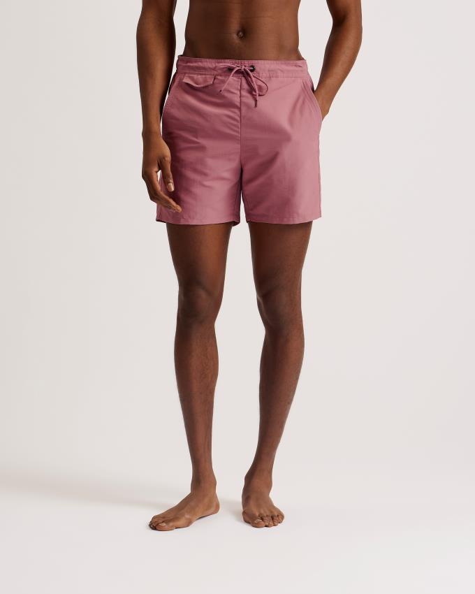 Spodenki Męskie Ted Baker Plain Swim Różowe Polska | PL-XQKET4890