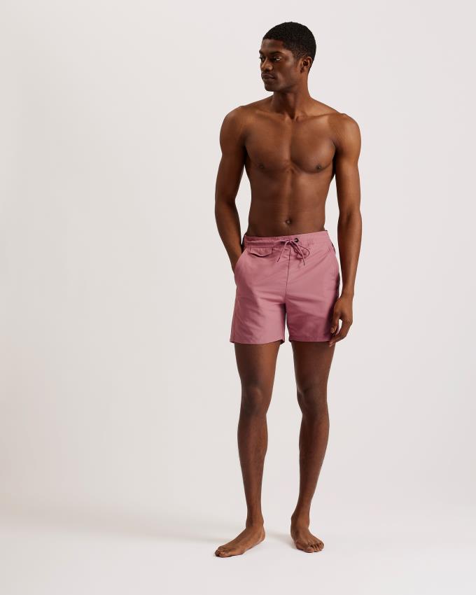 Spodenki Męskie Ted Baker Plain Swim Różowe Polska | PL-XQKET4890