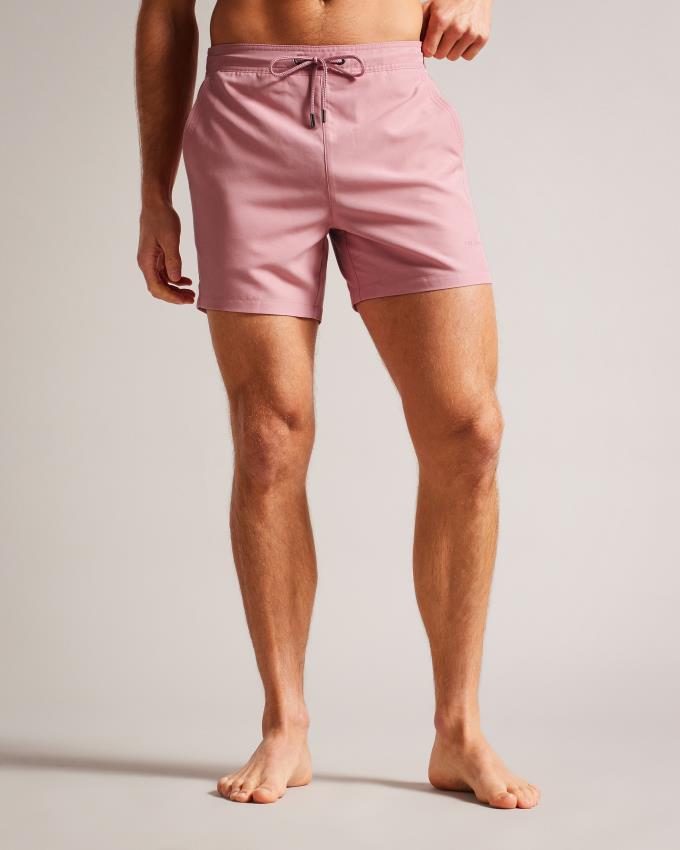Spodenki Męskie Ted Baker Plain Swim Różowe Polska | PL-QHTWV5682