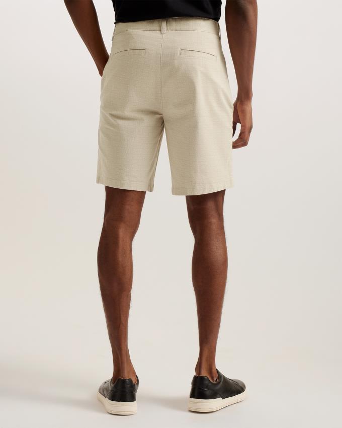 Spodenki Męskie Ted Baker Regular Fit Geometric Beżowe Polska | PL-SEIMV1568