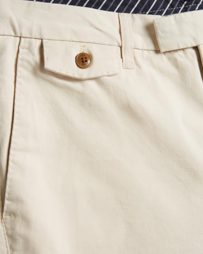 Spodnie Chinosy Męskie Ted Baker Slim Białe Polska | PL-EBZFQ1079