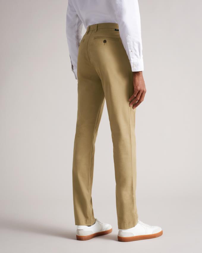 Spodnie Chinosy Męskie Ted Baker Slim Brązowe Polska | PL-TOEVA1895