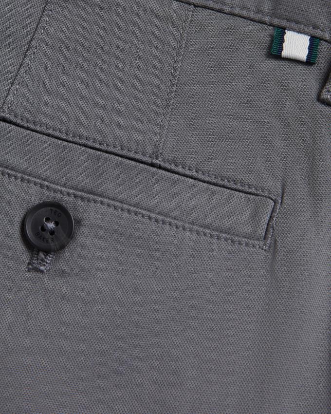 Spodnie Chinosy Męskie Ted Baker Slim Fit Lyocell Blend Szare Polska | PL-YEFSX6738