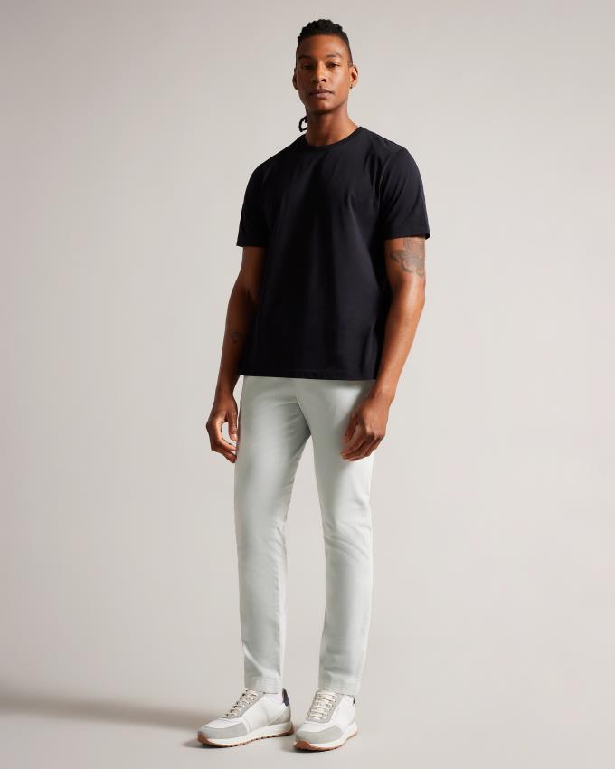 Spodnie Chinosy Męskie Ted Baker Slim Głęboka Szare Polska | PL-NAPVU9047
