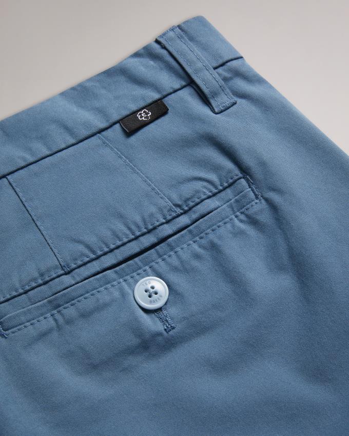 Spodnie Chinosy Męskie Ted Baker Slim Niebieskie Polska | PL-ZKBJQ8147