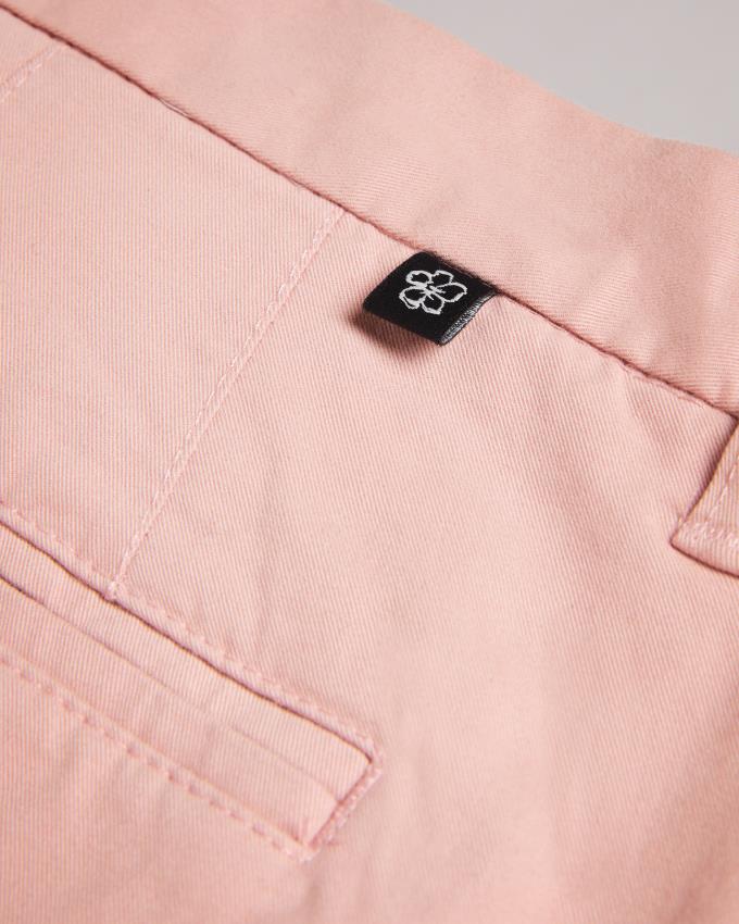 Spodnie Chinosy Męskie Ted Baker Slim Różowe Polska | PL-YNVHJ0578