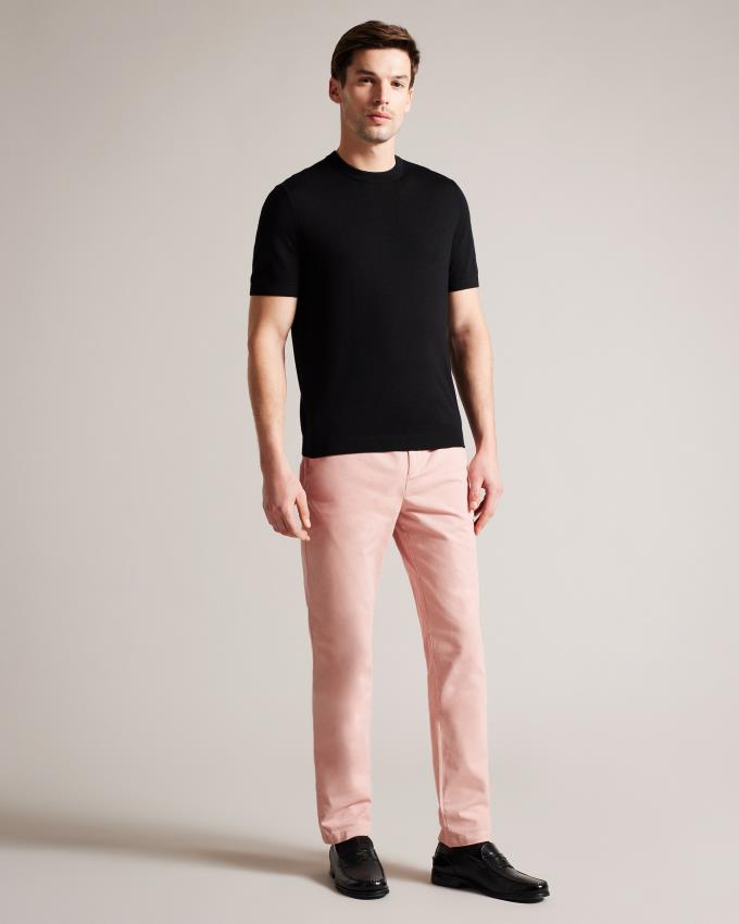 Spodnie Chinosy Męskie Ted Baker Slim Różowe Polska | PL-YNVHJ0578
