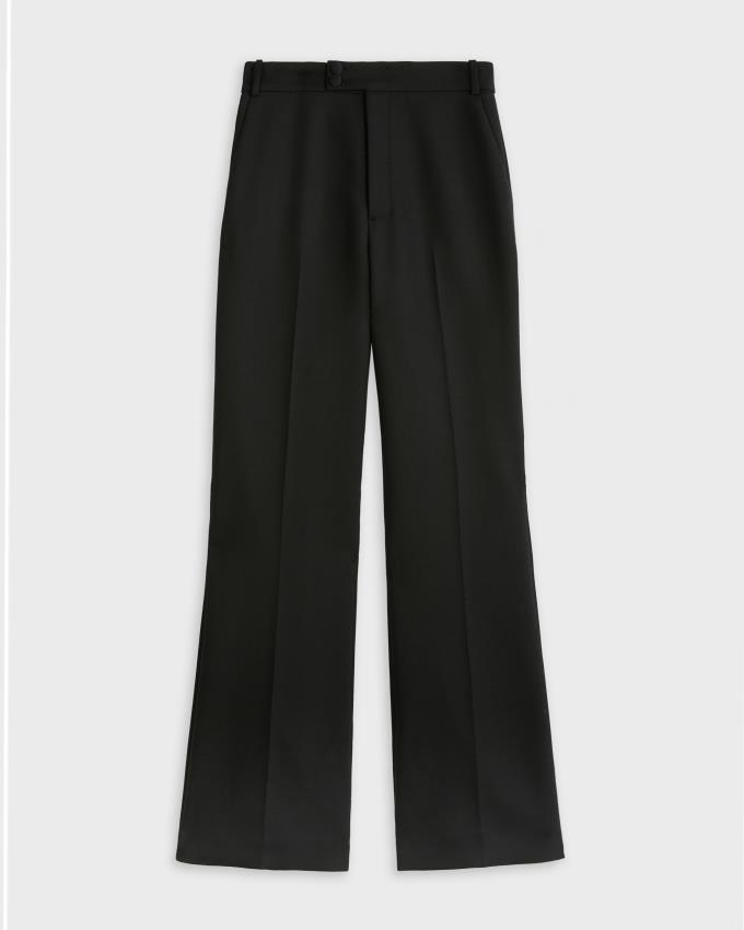 Spodnie Damskie Ted Baker High Waist Slim Flare Czarne Polska | PL-BTPSL9240