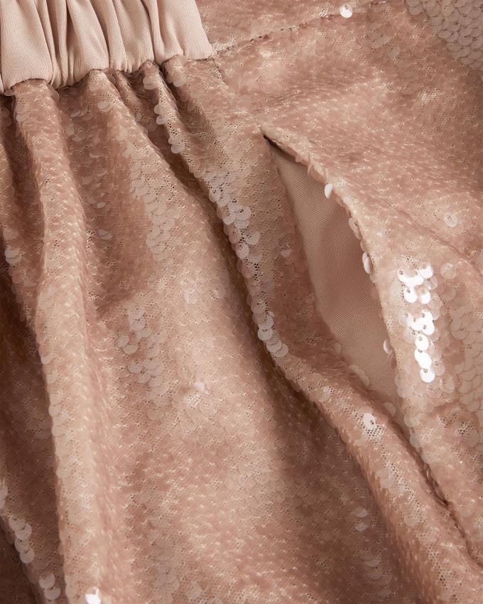 Spodnie Damskie Ted Baker Matte Sequin Wide Leg Różowe Polska | PL-XNZVF0145