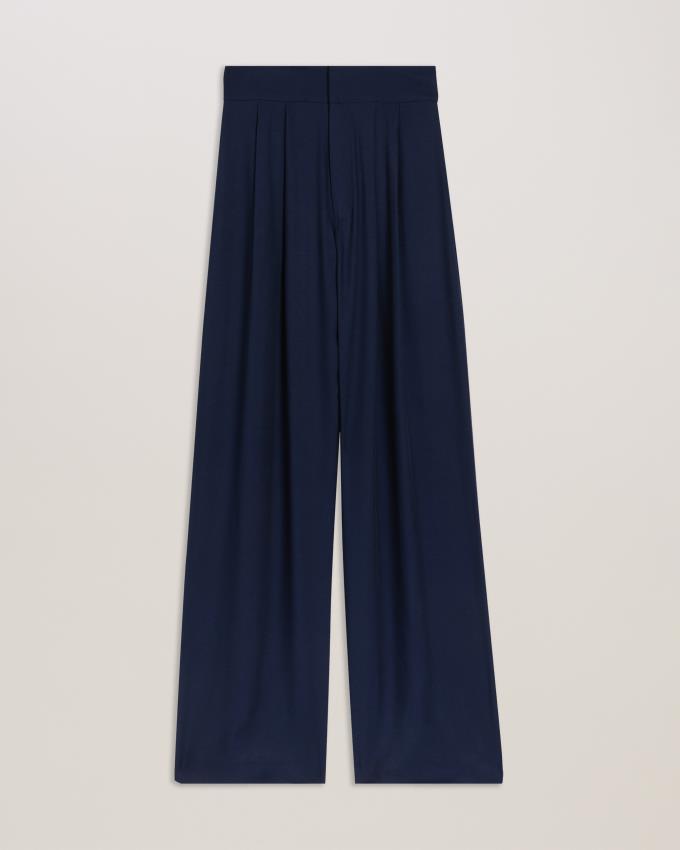 Spodnie Damskie Ted Baker Wide Leg Granatowe Polska | PL-LMJGD3902