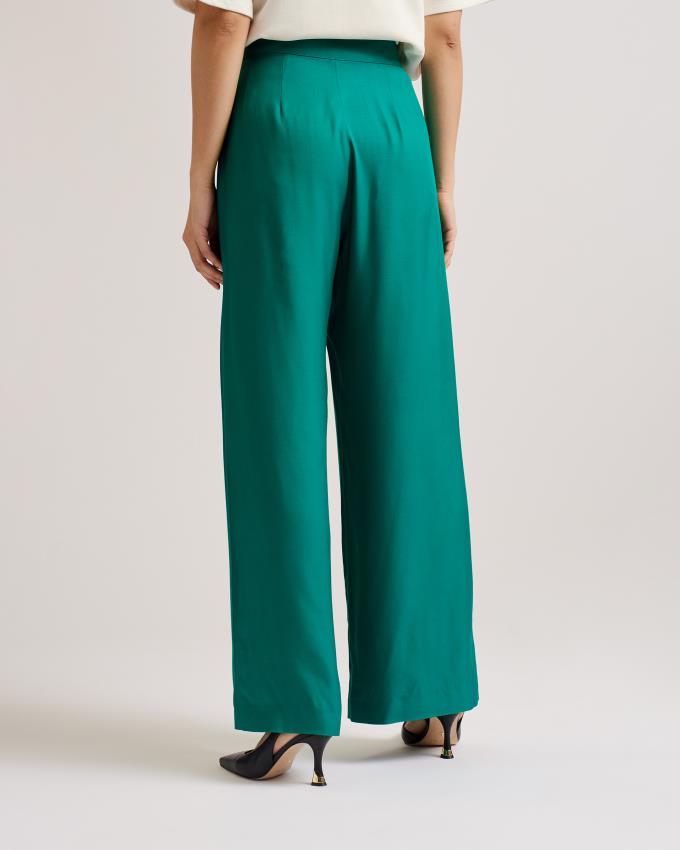 Spodnie Damskie Ted Baker Wide Leg Zielone Polska | PL-PKHTV8961