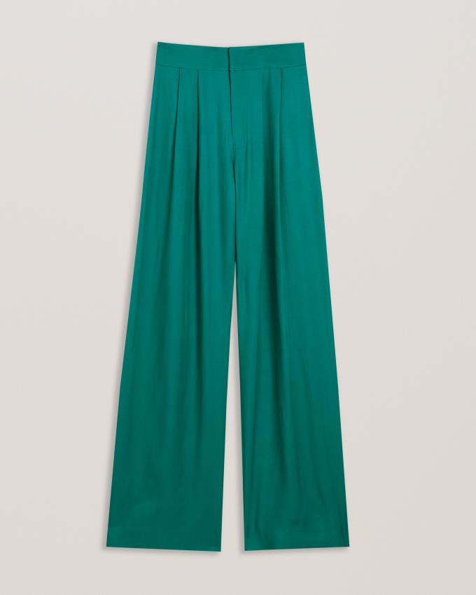 Spodnie Damskie Ted Baker Wide Leg Zielone Polska | PL-PKHTV8961